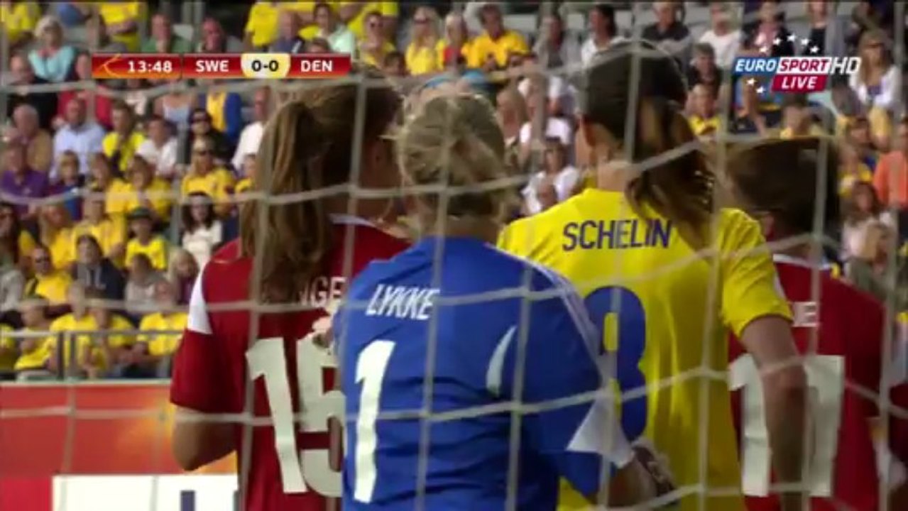 Sweden 1 - Denmark 1 Euro Women 2013 Sweden 1st Half