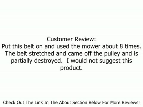 754-04044, 954-04044 Replacement Belt for Cub Cadet, MTD, Troy Bilt, made with Aramid cord. Review