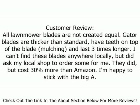 Oregon Gator Mulcher 3-N-1 Blade For 42-Inch Murray Lawn Mowers 97-601 Review