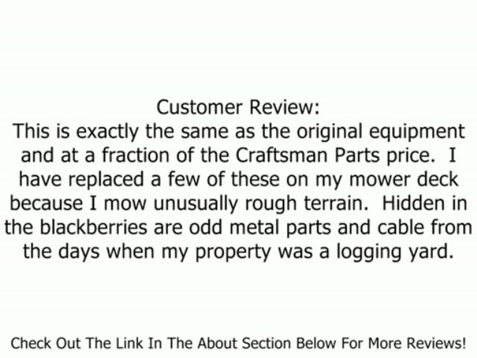 Sears Craftsman AYP EHP Part 143651 Mandrel Serv Asm Review