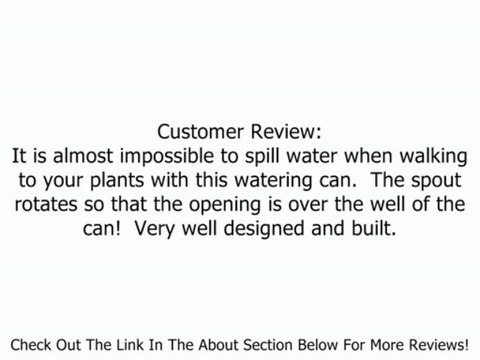 OXO 1070520 Good Grips Outdoor Pour & Store 2.11-Gallon Watering Can, Yellow Review