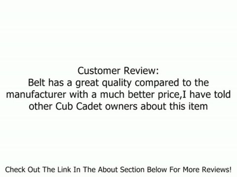 Replacement For MTD Cub Cadet Belt # 754-3068, 954-3068 Review