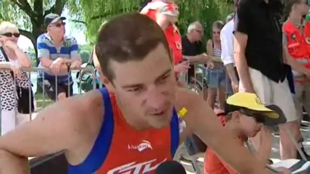 Manuel Roux remporte le Triathlon international de Dijon 2013 longue distance