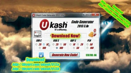 Ukash Code Generator 2013 3.0v Ukash Hack PIN