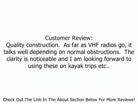 Uniden MHS126 Handheld Floating Two-Way VHF Marine Radio Review