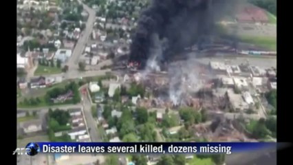 Five dead, 40 missing in Canada train disaster