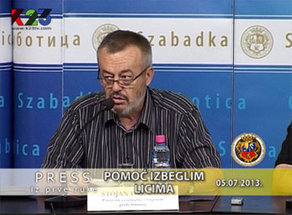 K23TV - Press iz prve ruke - Pomoć izbeglim licima - 5. jul 2013.