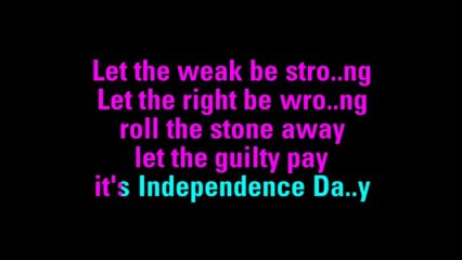 Independence Day -----Martina McBride---- Karaoke.....$$$$