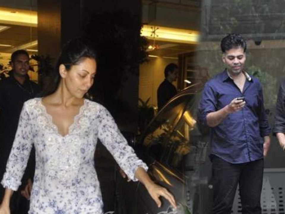 Gauri Khan  Karan Johar And Others Visit Hrithik Roshan in the Hospital