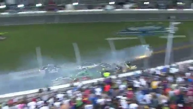 NASCAR Daytona 2013 Wrecks in the Final Laps
