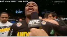 #Anderson Silva post fight interview UFC 162 Silva vs Weidman