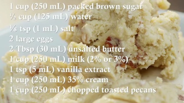 BUTTER PECAN ICE CREAM Recipe