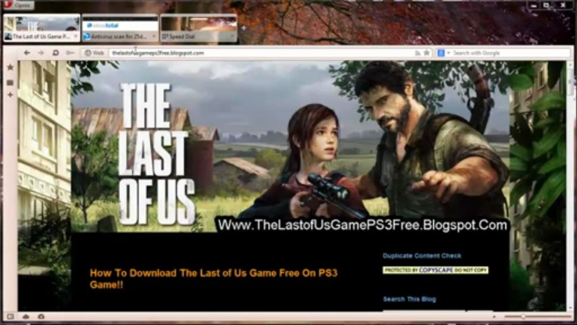 install/unlock The Last of Us Game PS3 Free - video Dailymotion