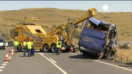 Nine die in Spanish bus crash