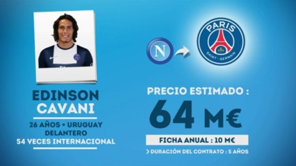 Edinson Cavani ficha por el PSG