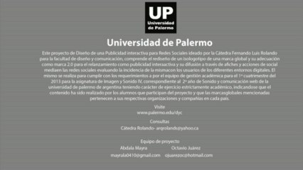 Universidad de palermo/ Aci Dsineyjunior/ copyright