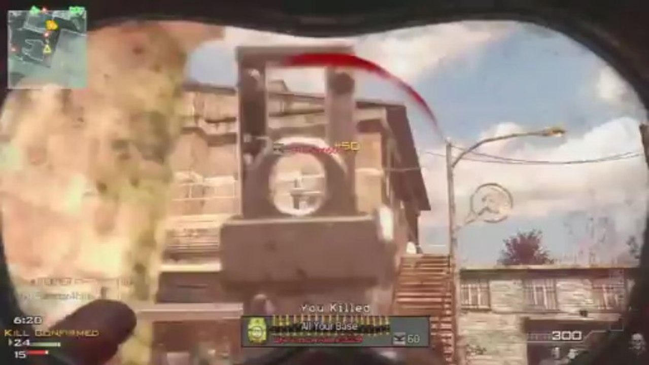 MW3: Juggernaut with Every Gun Show Barrett 50 Cal (Gameplay/Commentary)