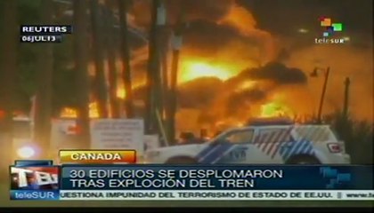 Tren descarrila en Quebec, deja 3 muertos y decenas de desaparecidos