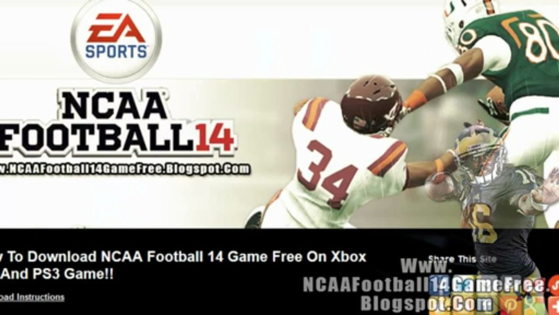 NCAA Football 14 Game Free - Xbox 360 - PS3 - video Dailymotion