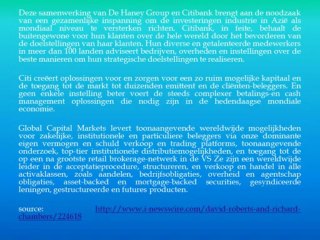 David Roberts en Richard Chambers, The Haney Group Executives, Woonden de Taiwanese Investor Confere