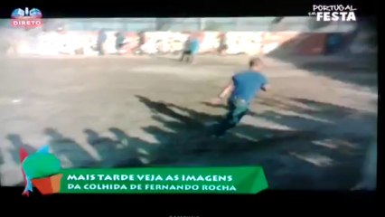 Fernando Rocha colhido por touro no Colete Encarnado 2013