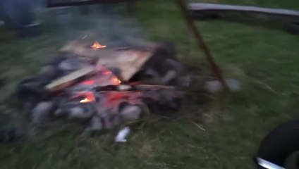 Harley Davidson vs костер How to light a fire with Harley