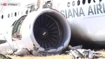 RAW VIDEO: Dramatic Close Up Footage of Plane Crash Aftermath at SFO