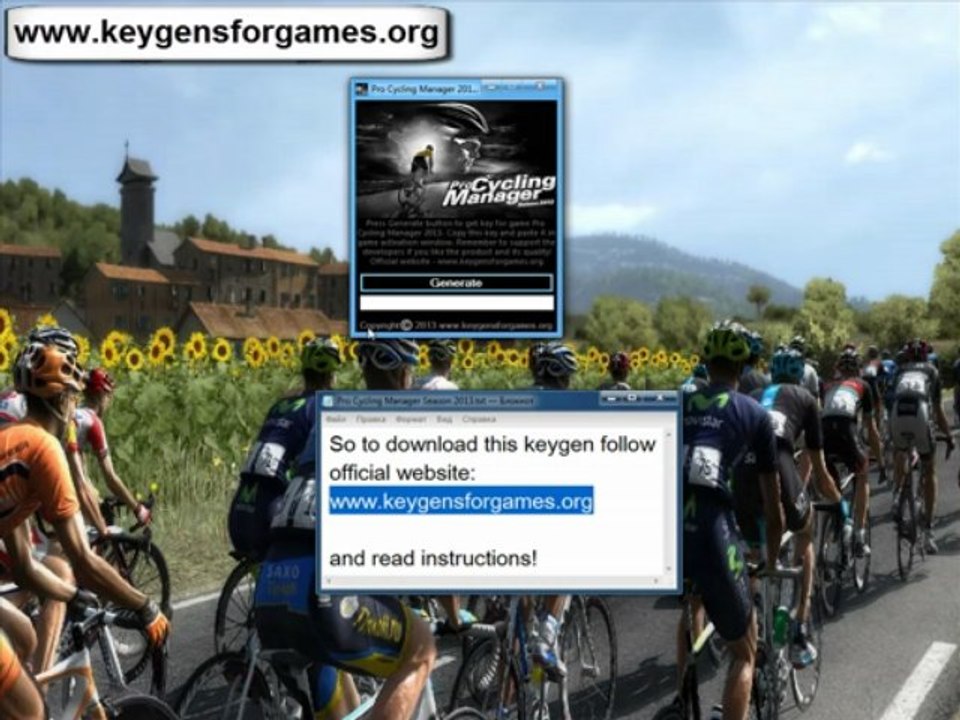 Pro Cycling Manager Season 2013: Le Tour de France pc télécharger gratuit keygen crack pour le jeu