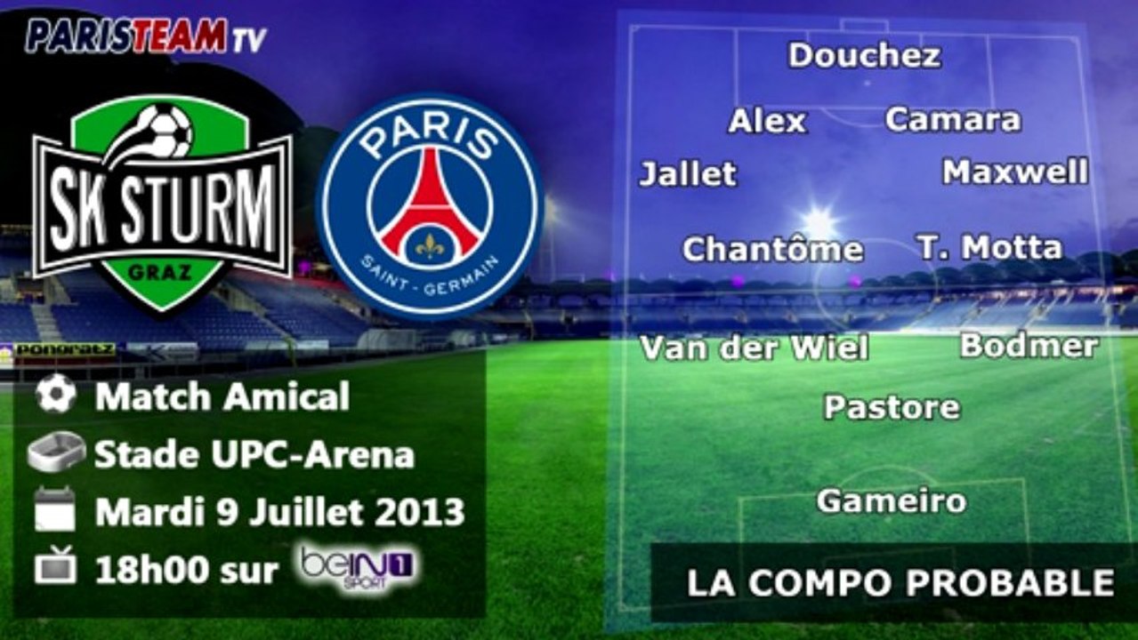 Sturm Graz - PSG : la compo probable