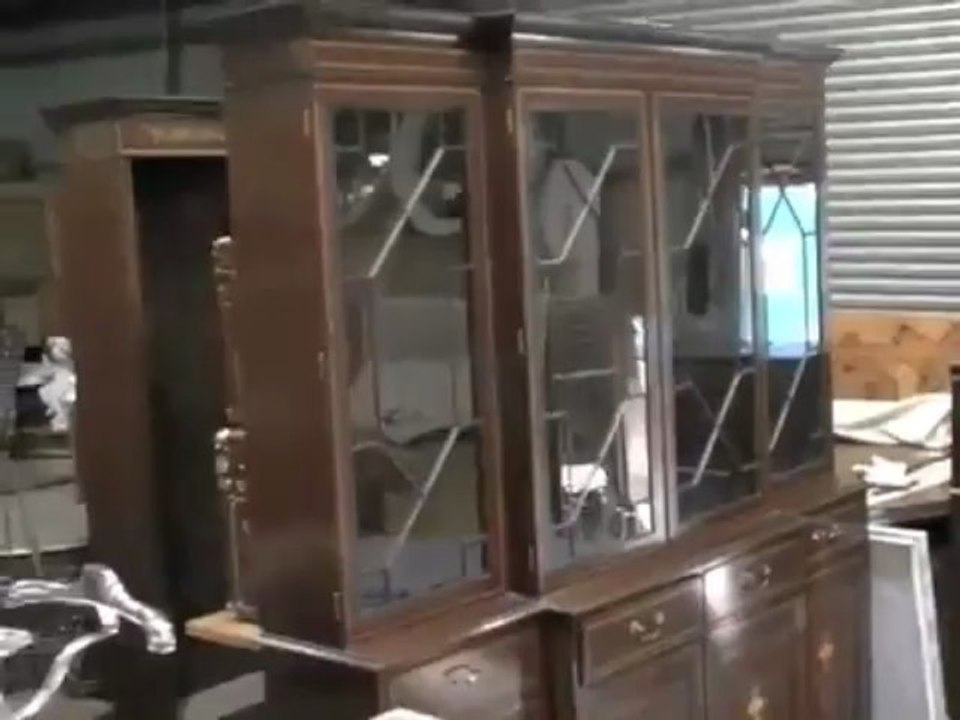 Mahogany_Breakfront_Bookcase_Sheraton_Regency