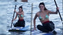 Bikini-Clad Kendall Jenner Enjoys a Paddleboarding Session