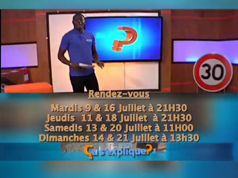 Bande d'annonce ça s'explique - Les routes, Les Transports et La Sécurité Routière - Mardi 09 juillet 2013