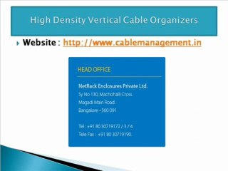 Rack Management System and Cable Rack Management