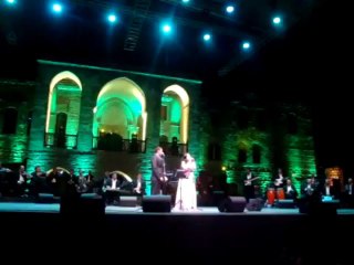 كاظم الساهر ووسام قروي-حافية القدمين_مهرجان بيت الدين 2013