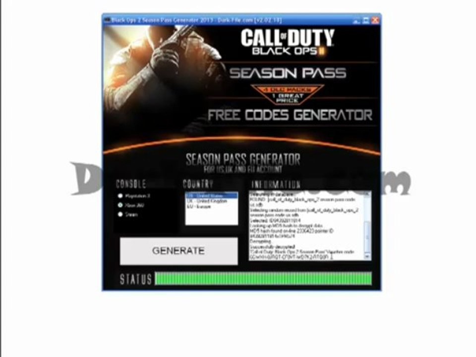 Black Ops 2 Season Pass Generator FREE Codes [P...