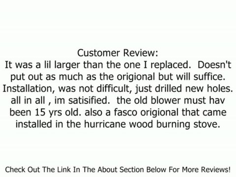 Fasco B45227 115 Volt 265 CFM Centrifugal Blower Review