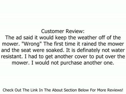 Riding Lawn Mower Cover, Lawn Tractor Cover, Garden Tractor Cover Review