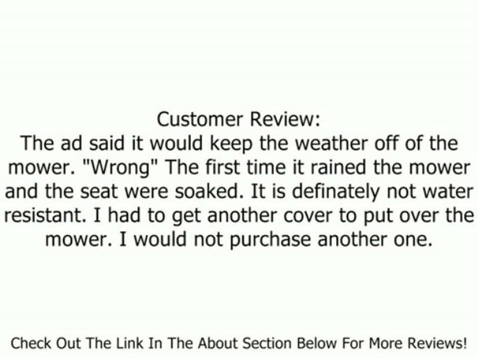 Riding Lawn Mower Cover, Lawn Tractor Cover, Garden Tractor Cover Review