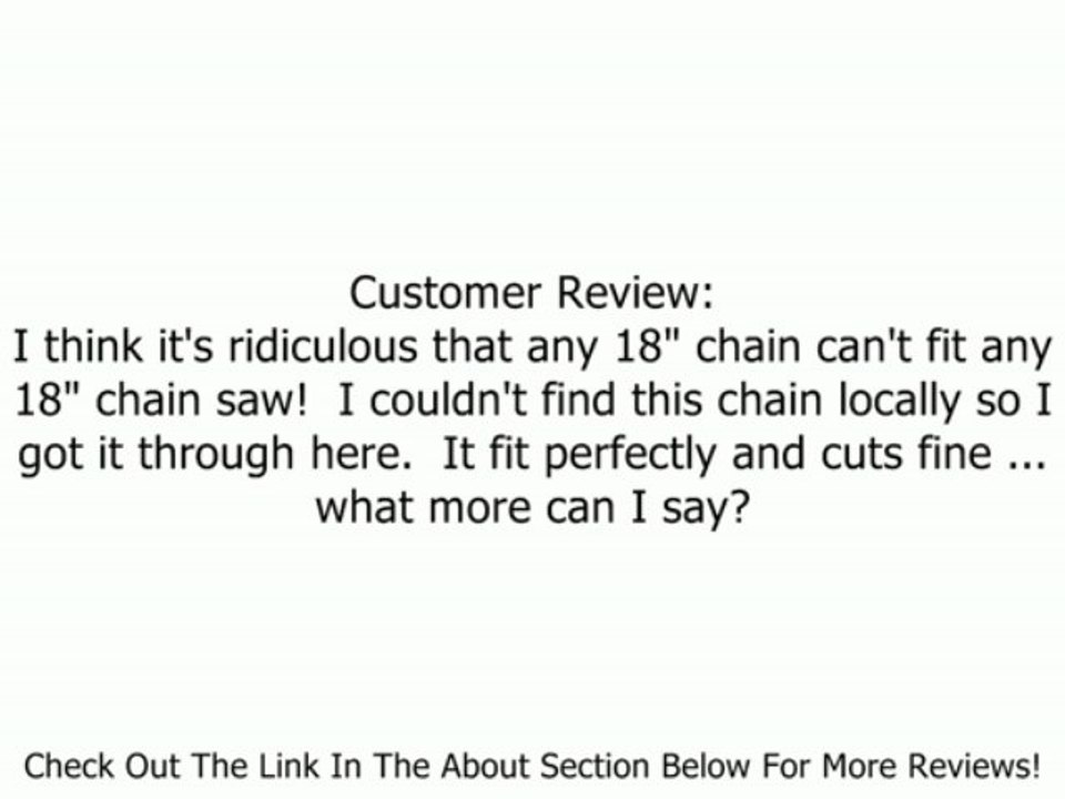 Oregon Cutting S64 Chamfer Chisel Chain, 18-Inch Review
