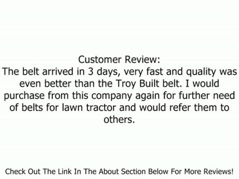 754-0474, 954-0474 Replacement belt made with Kevlar. For MTD, Cub Cadet, Troy Bilt, White, YardMan Review