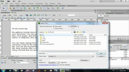 Dreamweaver CS6 Tutorials Urdu Hindi 27