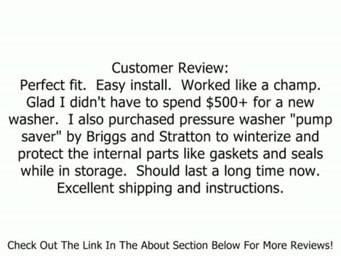 Briggs & Stratton 206376GS Assembly Pump for Pressure Washers Review