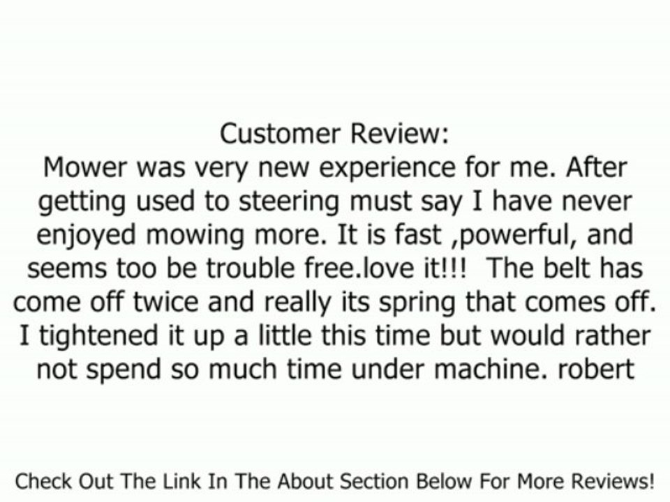 Husqvarna RZ4621 46-Inch 21 HP Briggs & Stratton Gas Powered Zero Turn Riding Lawn Mower Review