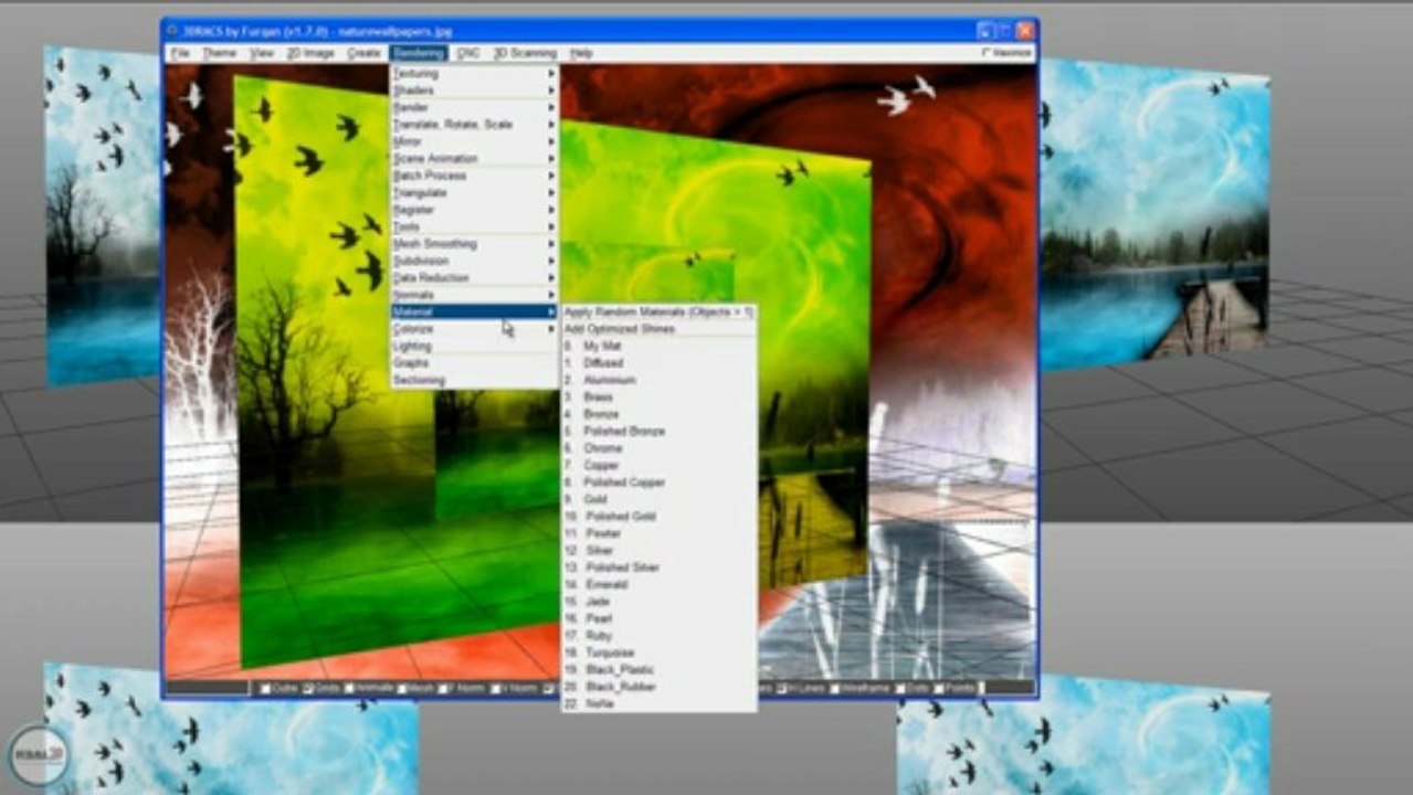 2D Image Viewer with 3D Display - 2D to 3D using 3DRACS
