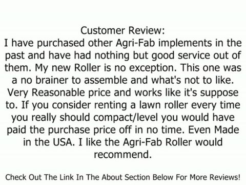 Agri-Fab 18-Inch x 36-Inch Poly Tow Lawn Roller 45-0268 Review