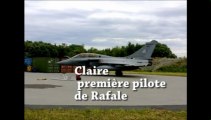 Claire, première pilote de rafale