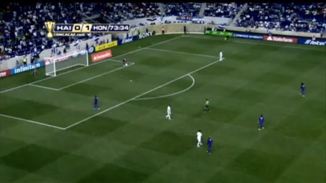 A squirrel invades the pitch