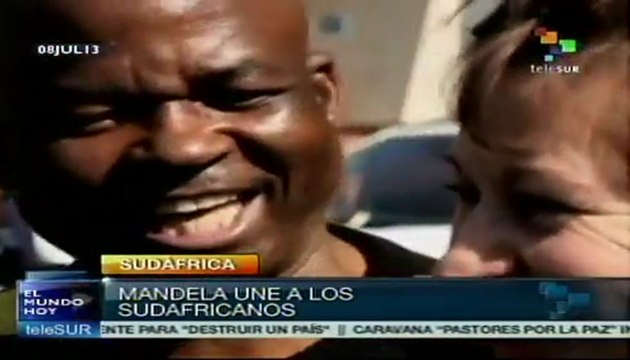 Sudafricanos tienen esperanzas en la recuperación de Mandela