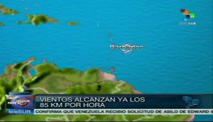 Tormenta tropical "Chantal" se acerca al Caribe