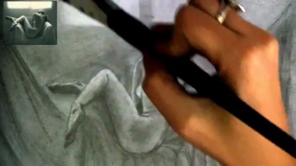 CÓMO DIBUJAR UN DESNUDO ARTÍSTICO? (TÉCNICA DE APAGAMIENTO O DIFUMINADO Y BORRADO)